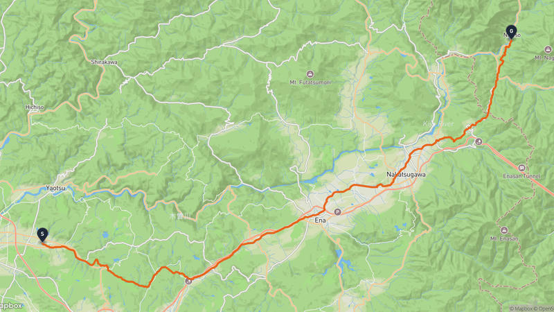 Mitake to Nagiso Hiking Route