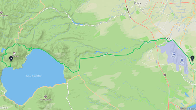 千歳市至惠庭岳 駕車路線