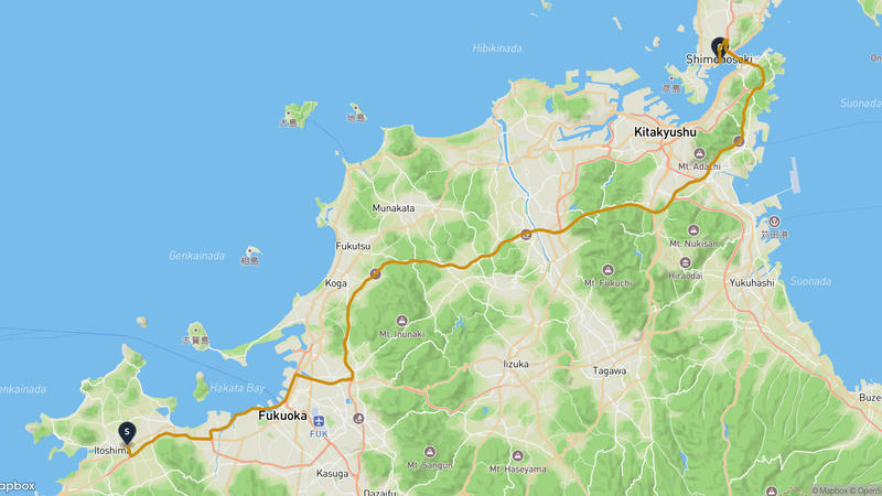 糸島市至永福寺 驾车路线