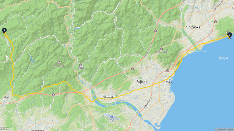 เส้นทางเดินป่า Tenryu Ward, Hamamatsu-Kunōzan Tōshō-gū
