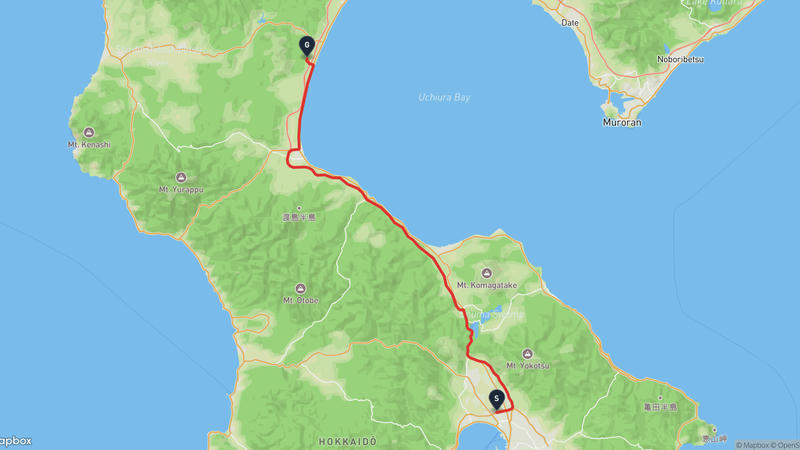 Hakodate to Oshamambe Drive