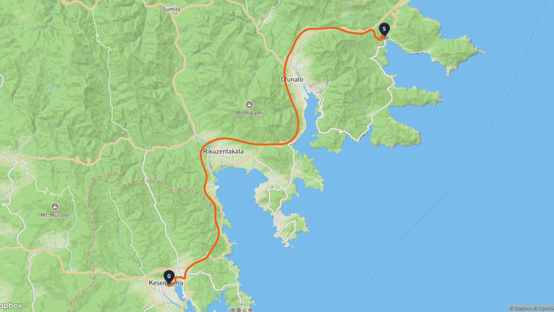 Ofunato to Kesennuma Fishing Port Drive