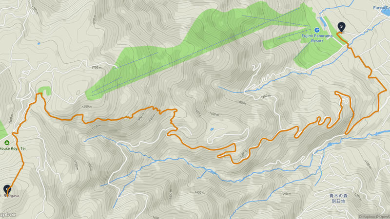 Fujimi to Mount Nyukasa Hiking Route