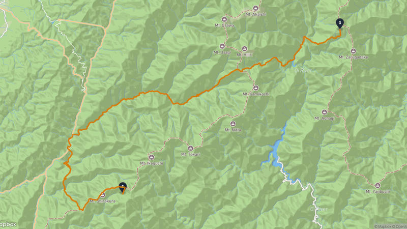 เส้นทางเดินป่า Tenryu Ward, Hamamatsu-ซารุกะดาเก