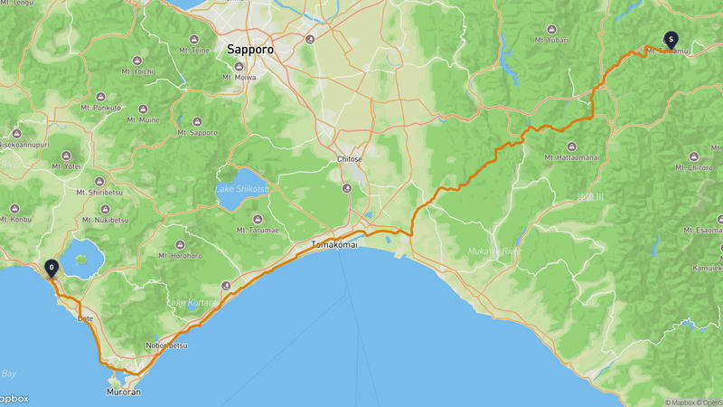 Shimukappu to Toyako Hiking Route
