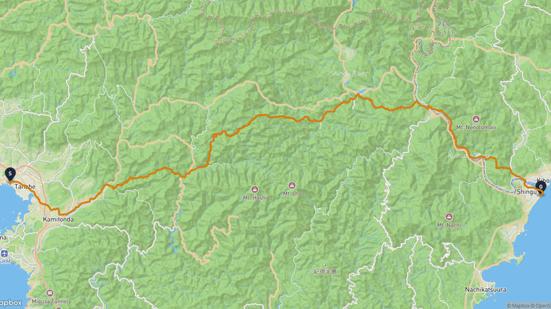 다나베성~Kumano River 하이킹 루트