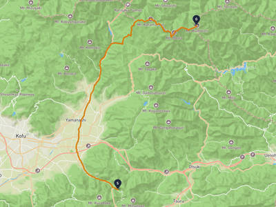 Fuefuki → Mount Kumotori