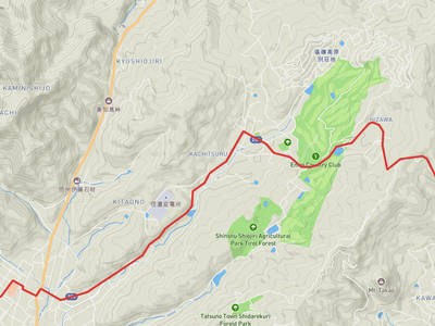 岡谷市 → 塩尻市