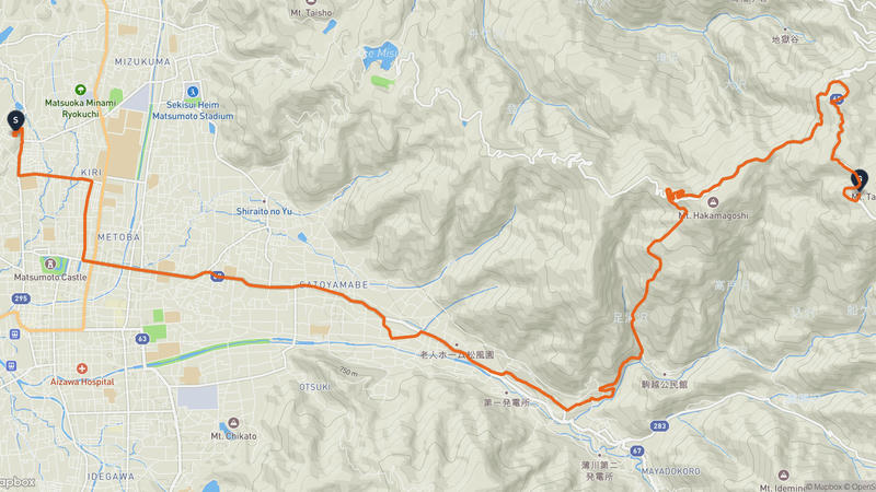旧開智学校〜松本市 サイクリングルート