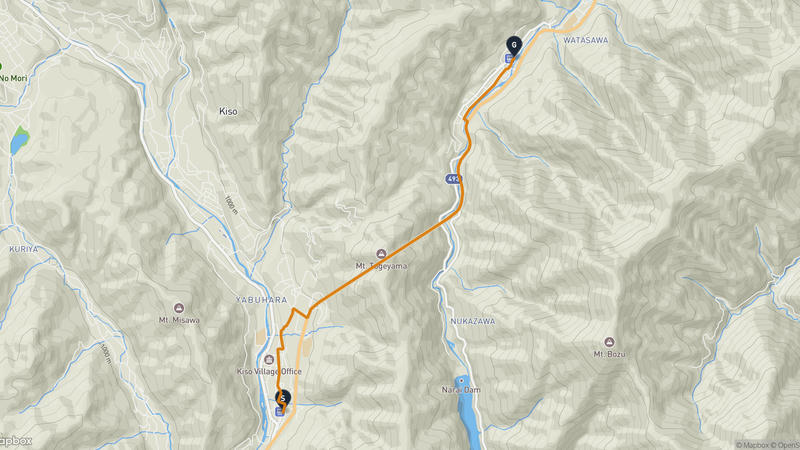 Kiso Village to Narai-juku Hiking Route