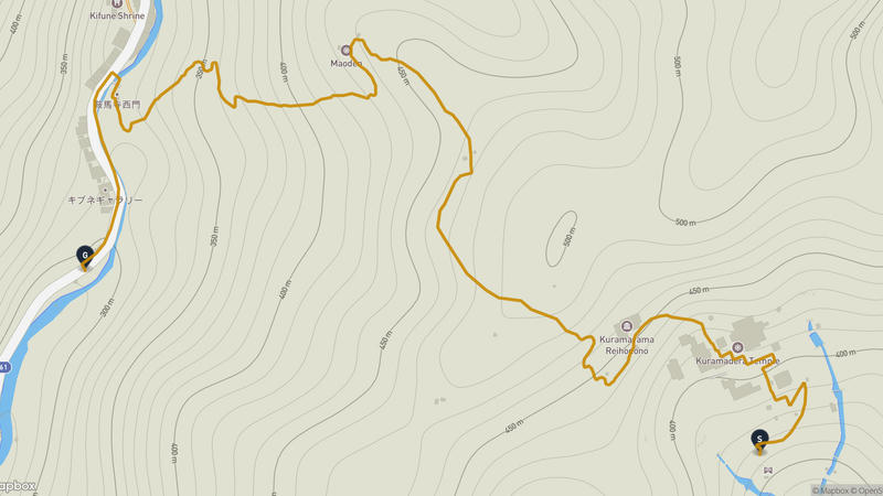 Kurama-dera Temple to Kifune Shrine Hiking Route