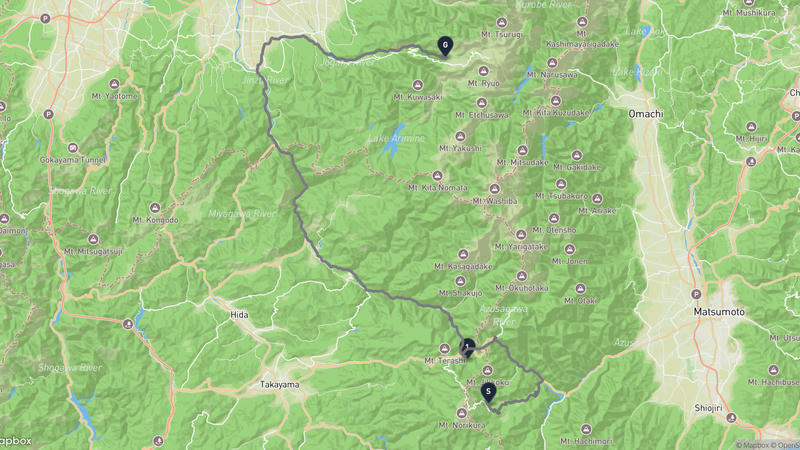 松本市至立山町 驾车路线