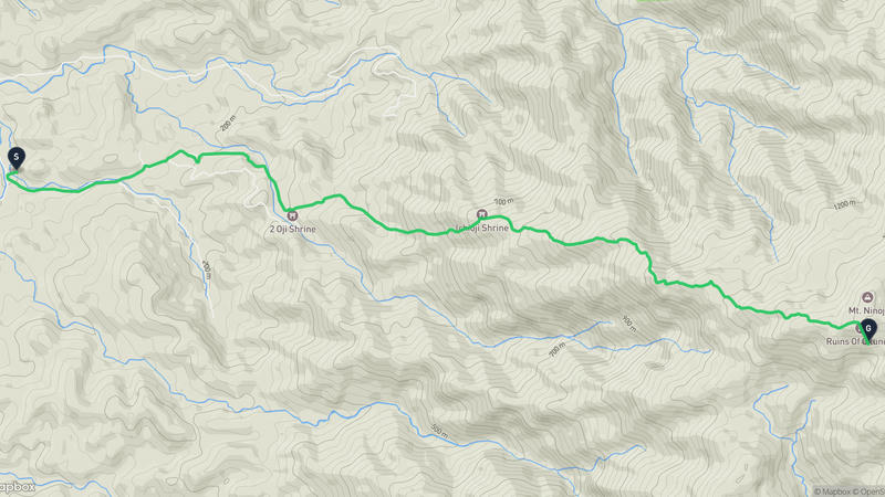 Shibata to Ni ouji take Hiking Route