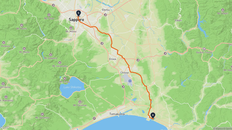 Sapporo Beer Museum to Atsuma Cycling Route