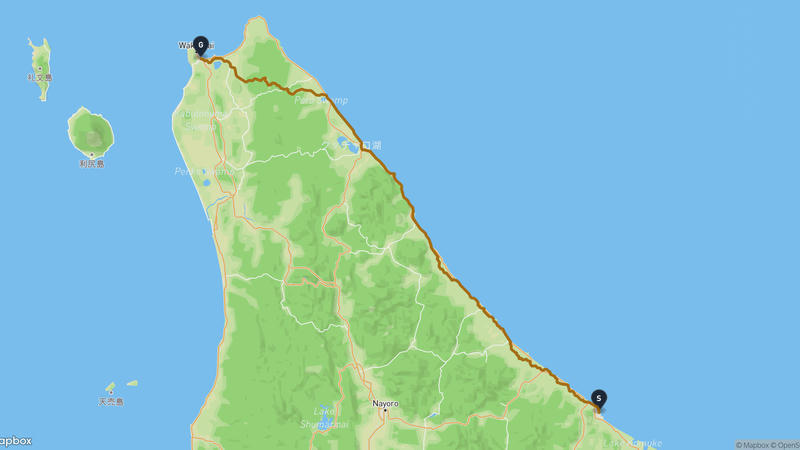 เส้นทางเดินป่า Mombetsu-Wakkanai