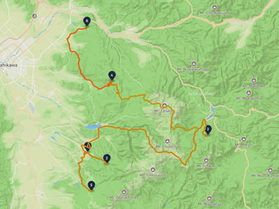 白金溫泉 → 当麻町