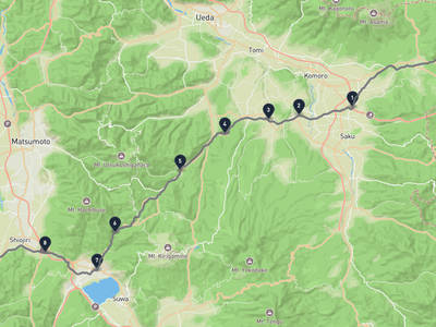 Karuizawa → Shiojiri