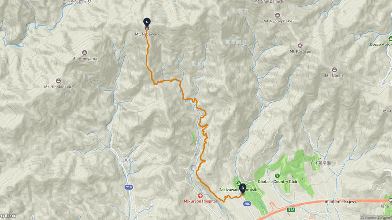 丹澤大山國定公園至秦野市 登山路線