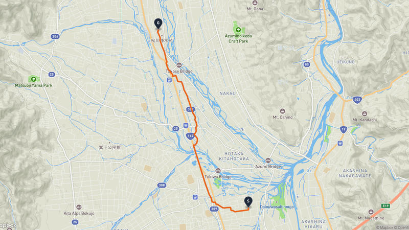 เส้นทางเดินป่า Azumino-Matsukawa Village