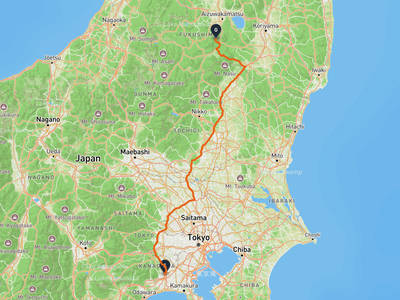 Atsugi → Ouchi Dam