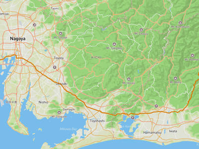 四日市港 → 川根本町