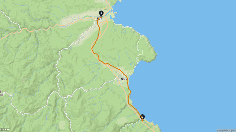 Kuji to Noda Cycling Route