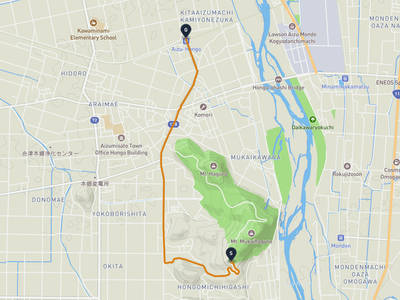 会津美里町 → 会津若松市