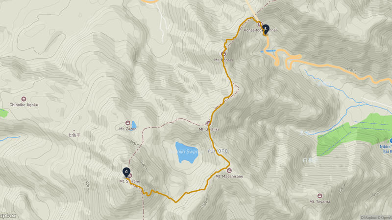 Mount Nikkō-Shirane Hiking Route