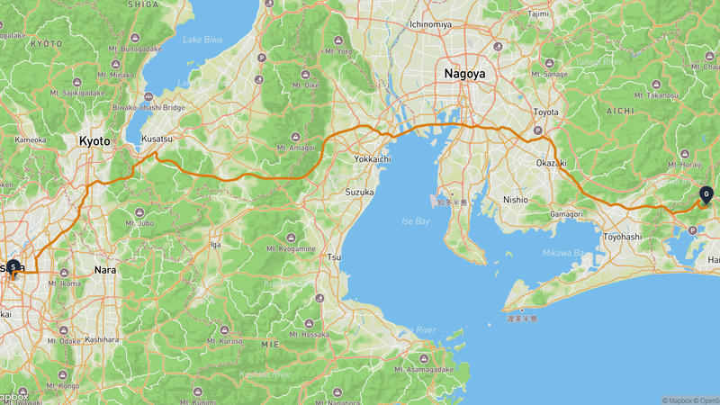 久保神社至浜松市浜名区 驾车路线