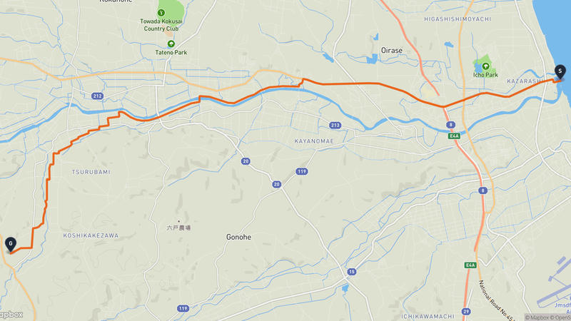 奧入瀨川至十和田市 登山路線