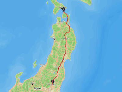 Sakura → Cape Ōma