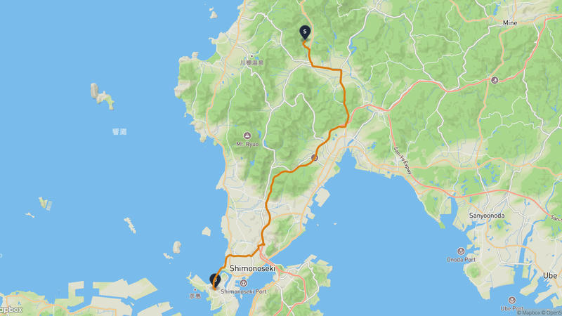 下関市至彥島 駕車路線