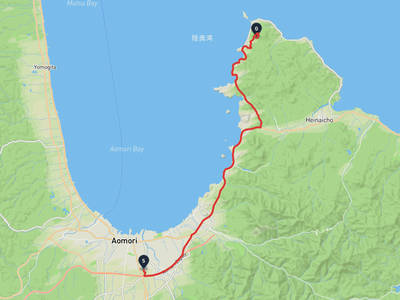 青森市 → 平内町
