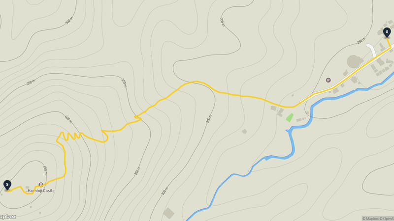 八王子城 登山路線