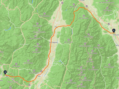 北杜市 → 馬籠宿