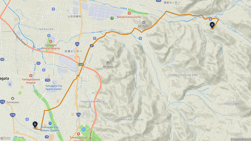 山形美術館〜立石寺 ドライブルート