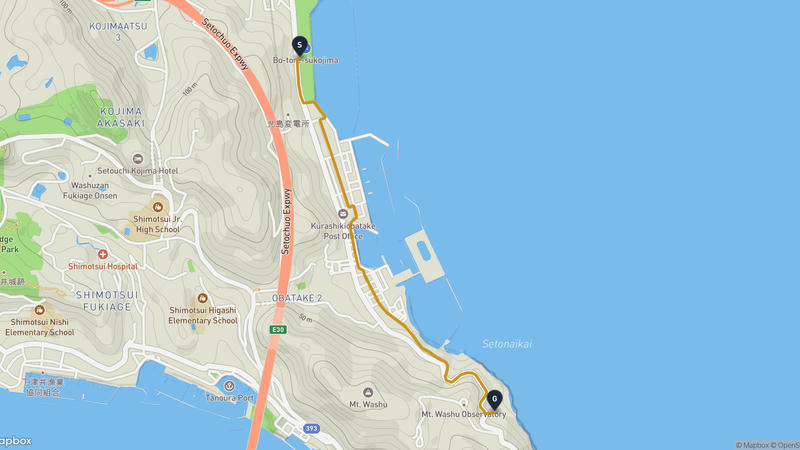 倉敷市 徒步路线