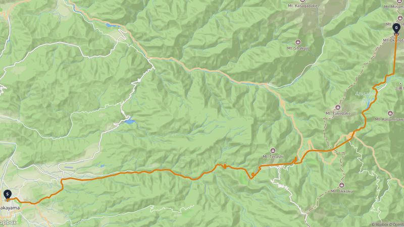 Takayama Castle to Mount Hotakadake Drive