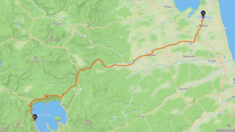 Misawa to Lake Towada Drive