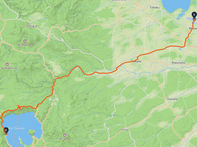 Misawa → Lake Towada