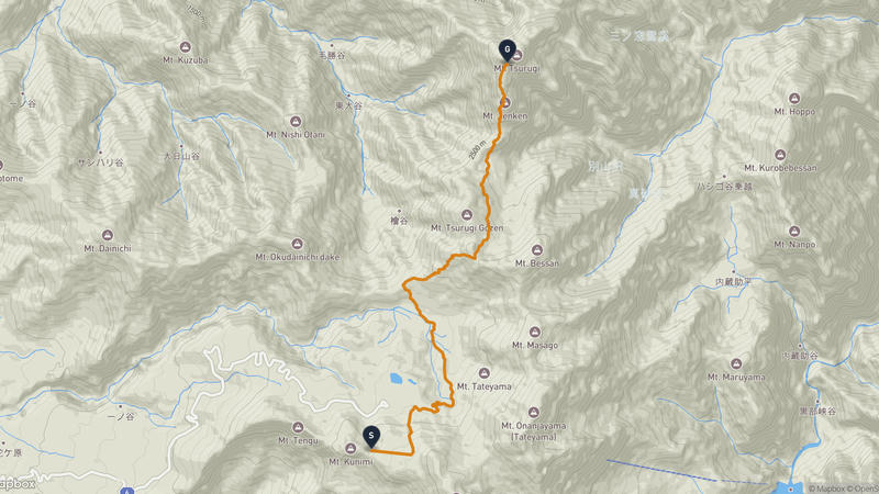 Mikurigaike to Mount Tsurugi (Toyama) Hiking Route
