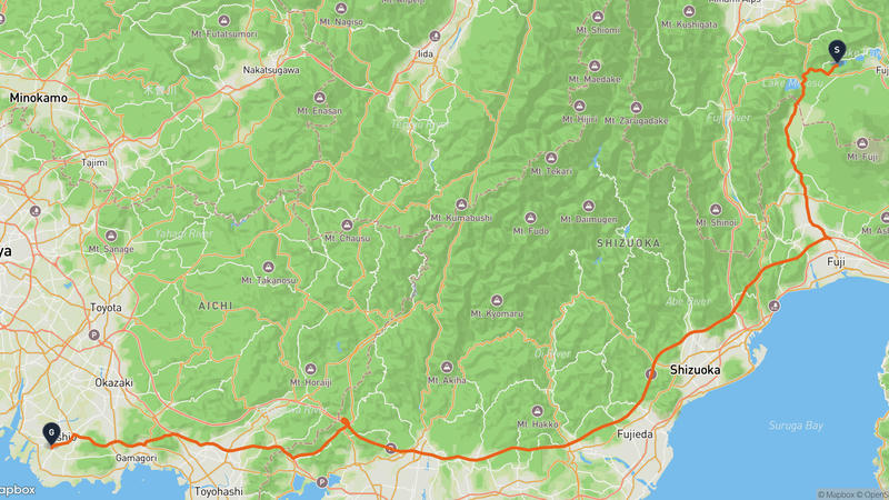 사이호~Nishio 드라이브 루트