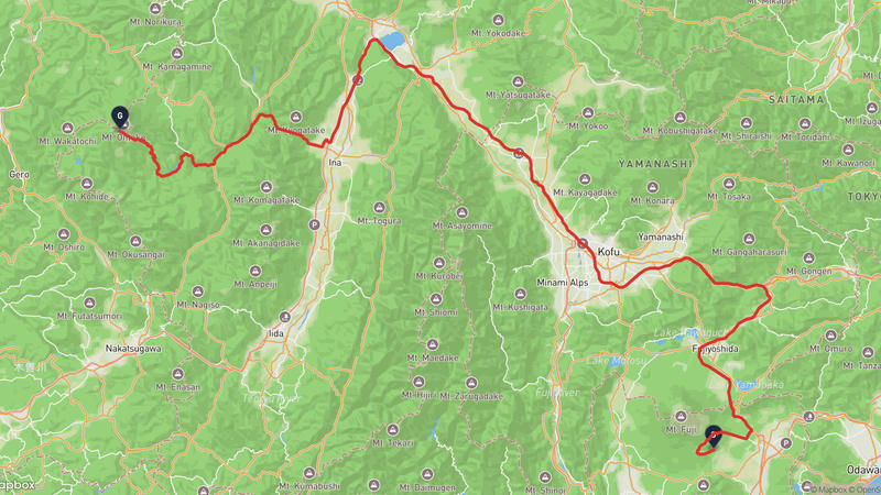 御殿場市〜御嶽山 ドライブルート