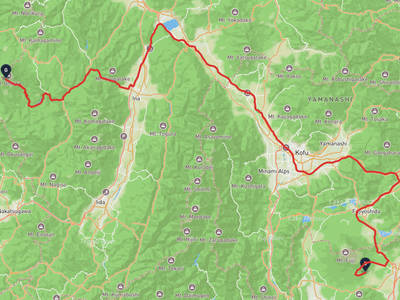 御殿場市 → 御嶽山