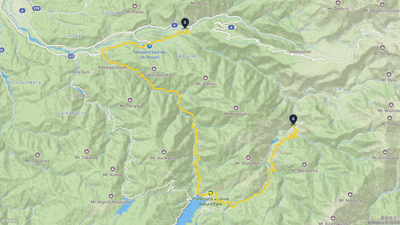 立川破火山口水土流失預防博物館至富山市 登山路線