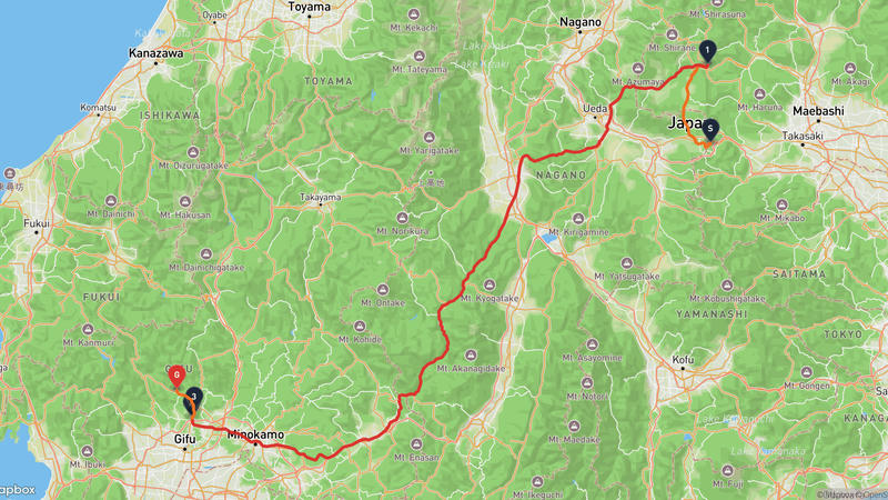 เส้นทางเดินป่า Annaka-Yamagata
