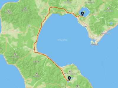 有珠山 → 七飯町