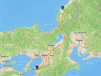 和歌山市 → あわら市