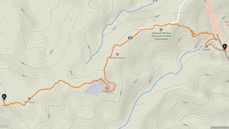 高尾山 徒步路线