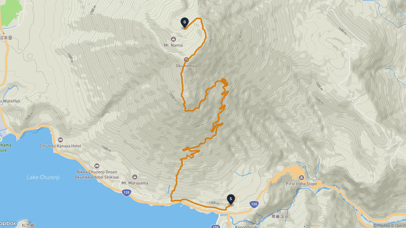 Mount Nantai Hiking Route